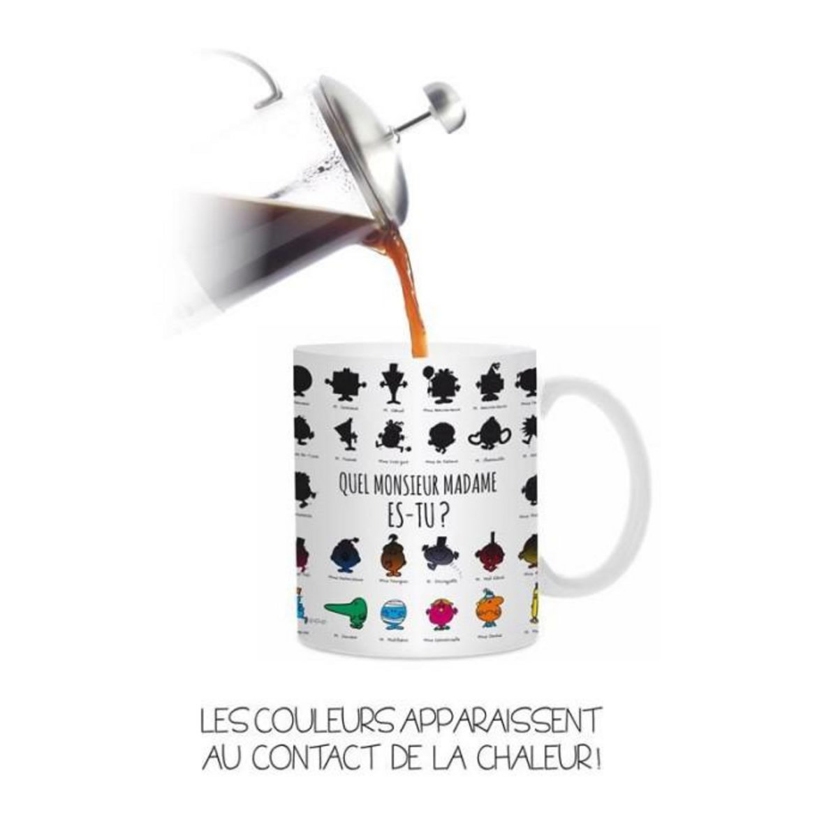 Paris Prix Mug Magique  Monsieur & Madame®  12cm Blanc