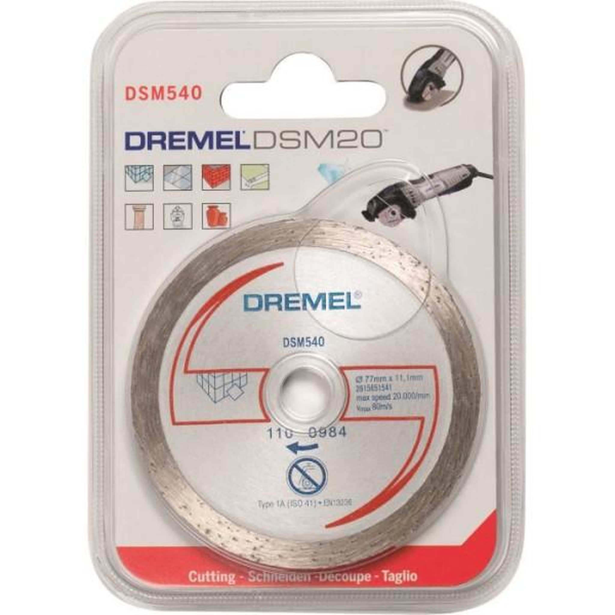 Voir la diapositive 2 : Dremel Dremel disque diamant s540 pour scie compacte dremel dsm20