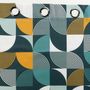 Voir la diapositive 3 : Paris Prix Rideau à Œillets Imprimé  Rythmo  140x240cm Bleu