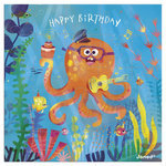 Juratoys-Janod Carte Anniversaire Puzzle Poulpe et son enveloppe