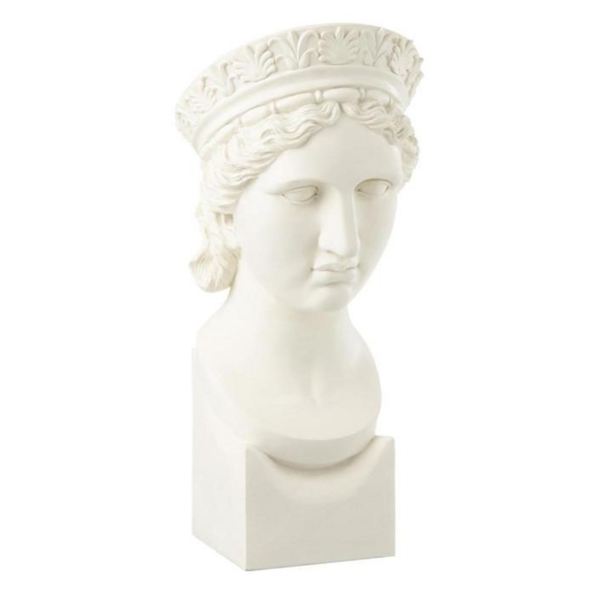 Paris Prix Buste Femme  Résine  50cm Blanc