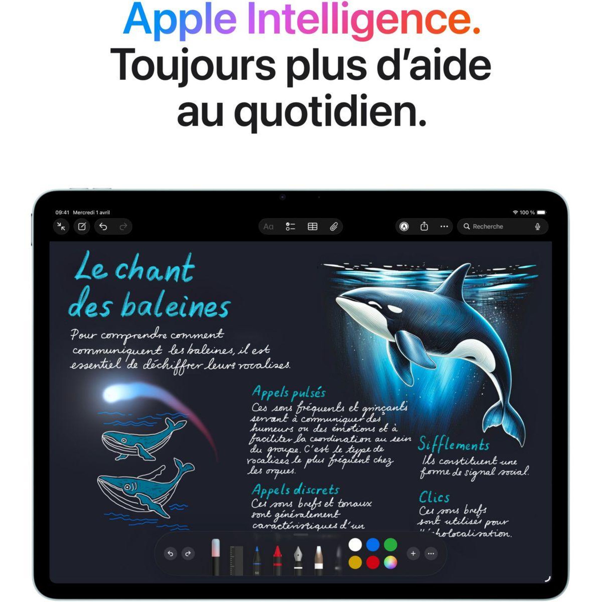Voir la diapositive 5 : APPLE Tablette apple air 11 m4 512go lum stellaire cellu 2026