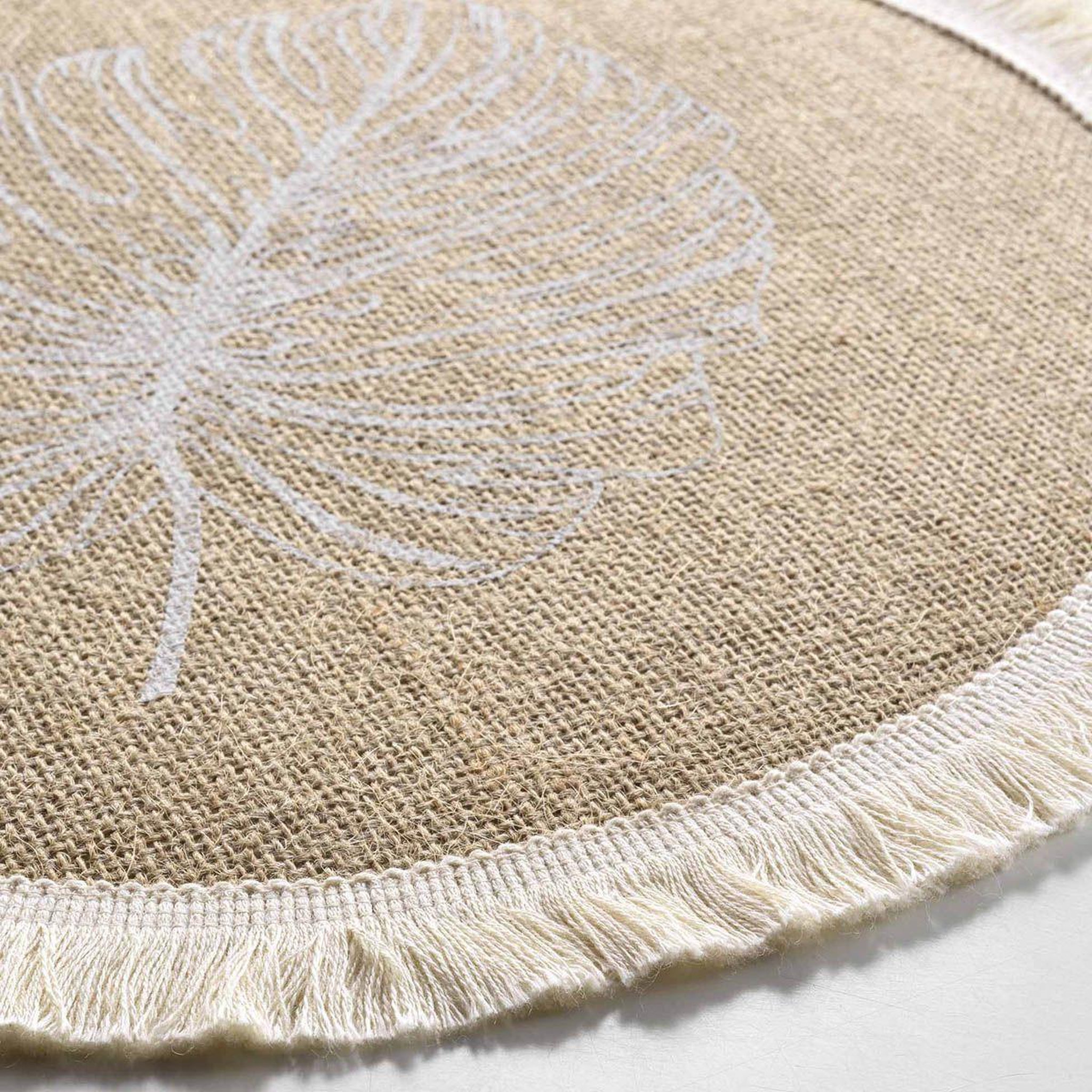 Voir la diapositive 2 : Douceur d'Intérieur Set de table rond en jute  mogador  38cm naturel