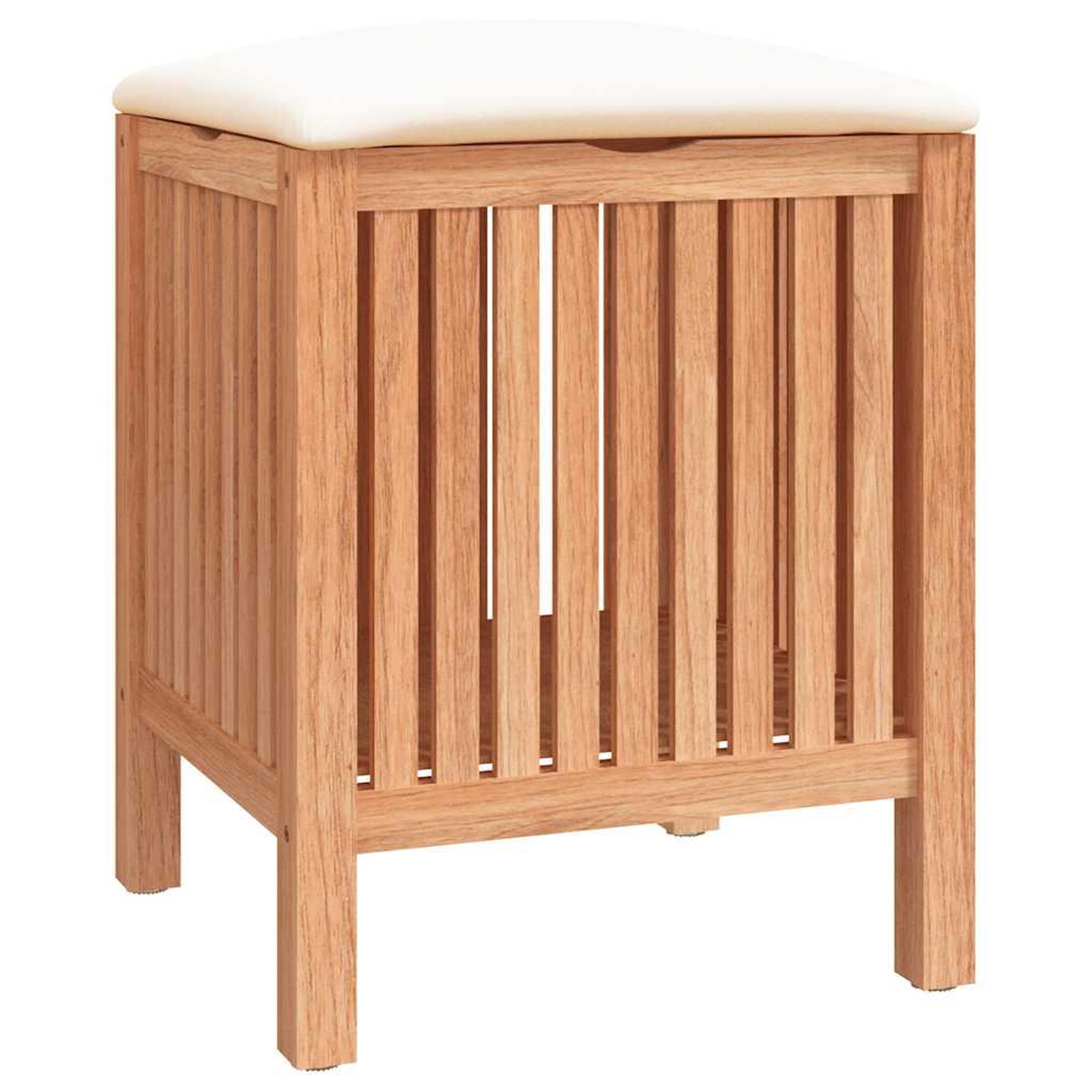 VIDAXL Tabouret de salle de bain 40,5x40x52 cm bois massif de noyer