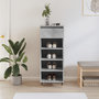 Voir la diapositive 1 : VIDAXL Armoire a chaussures Gris beton 40x36x105 cm Bois d'ingenierie