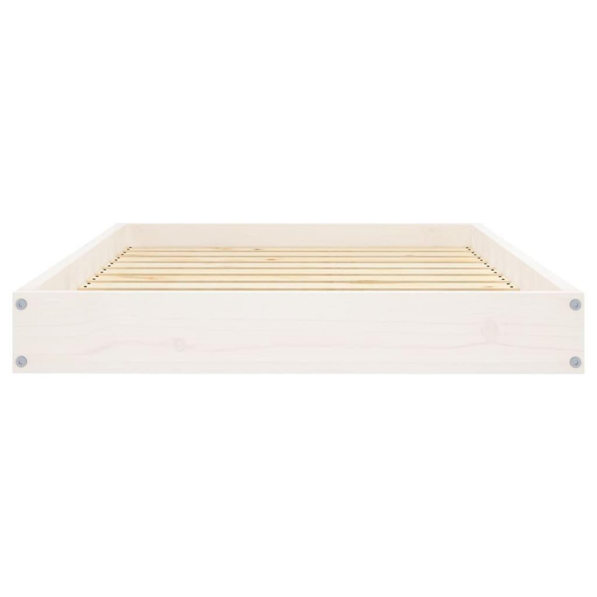 VIDAXL Lit pour chien Blanc 91,5x64x9 cm Bois de pin solide