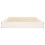 Voir la diapositive 4 : VIDAXL Lit pour chien Blanc 91,5x64x9 cm Bois de pin solide