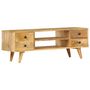 Voir la diapositive 1 : VIDAXL Meuble TV 110x35x40 cm Bois massif de manguier