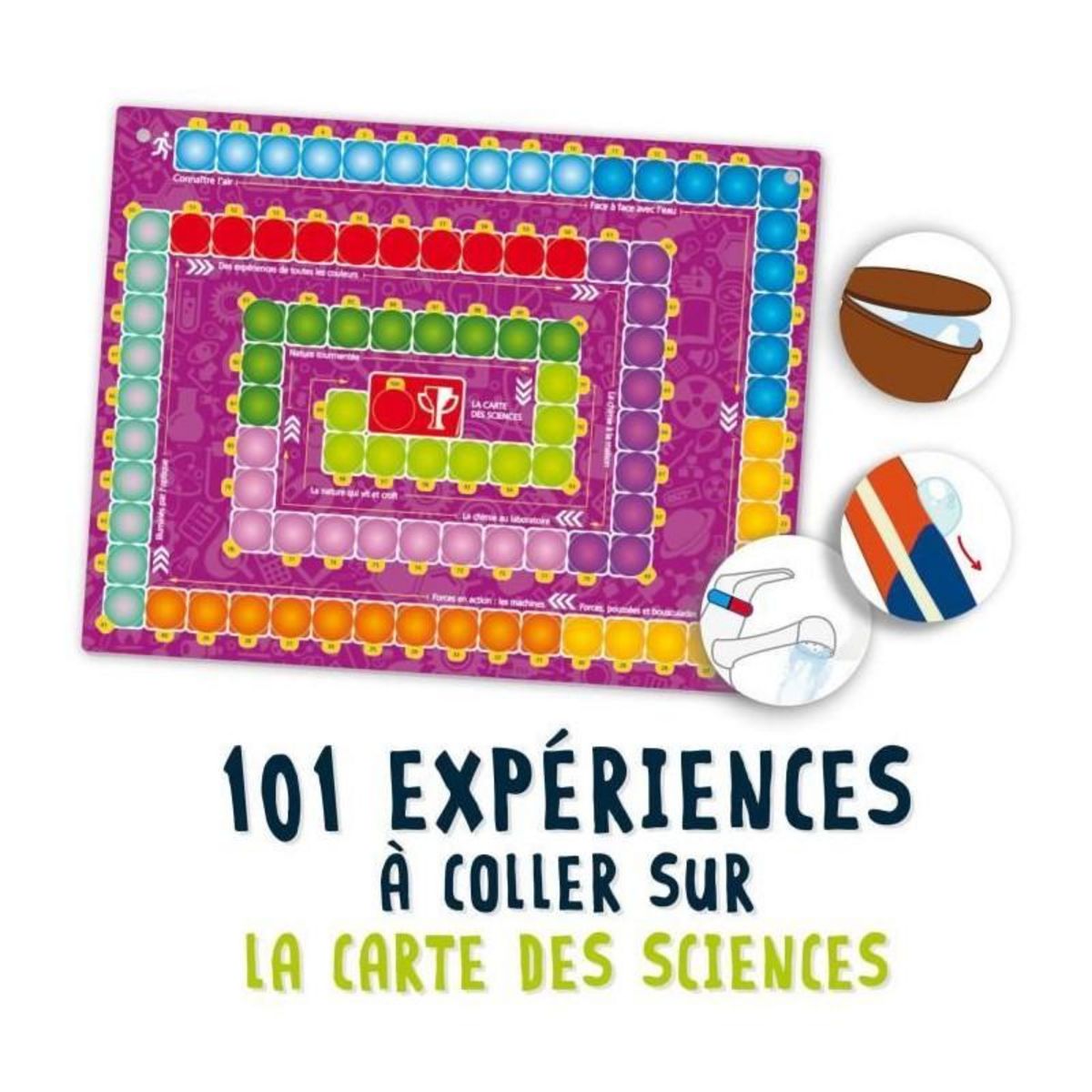 LISCIANI GIOCHI Le super laboratoire de mes 101 premieres expériences - Kit Scientifique - I'M A GENIUS