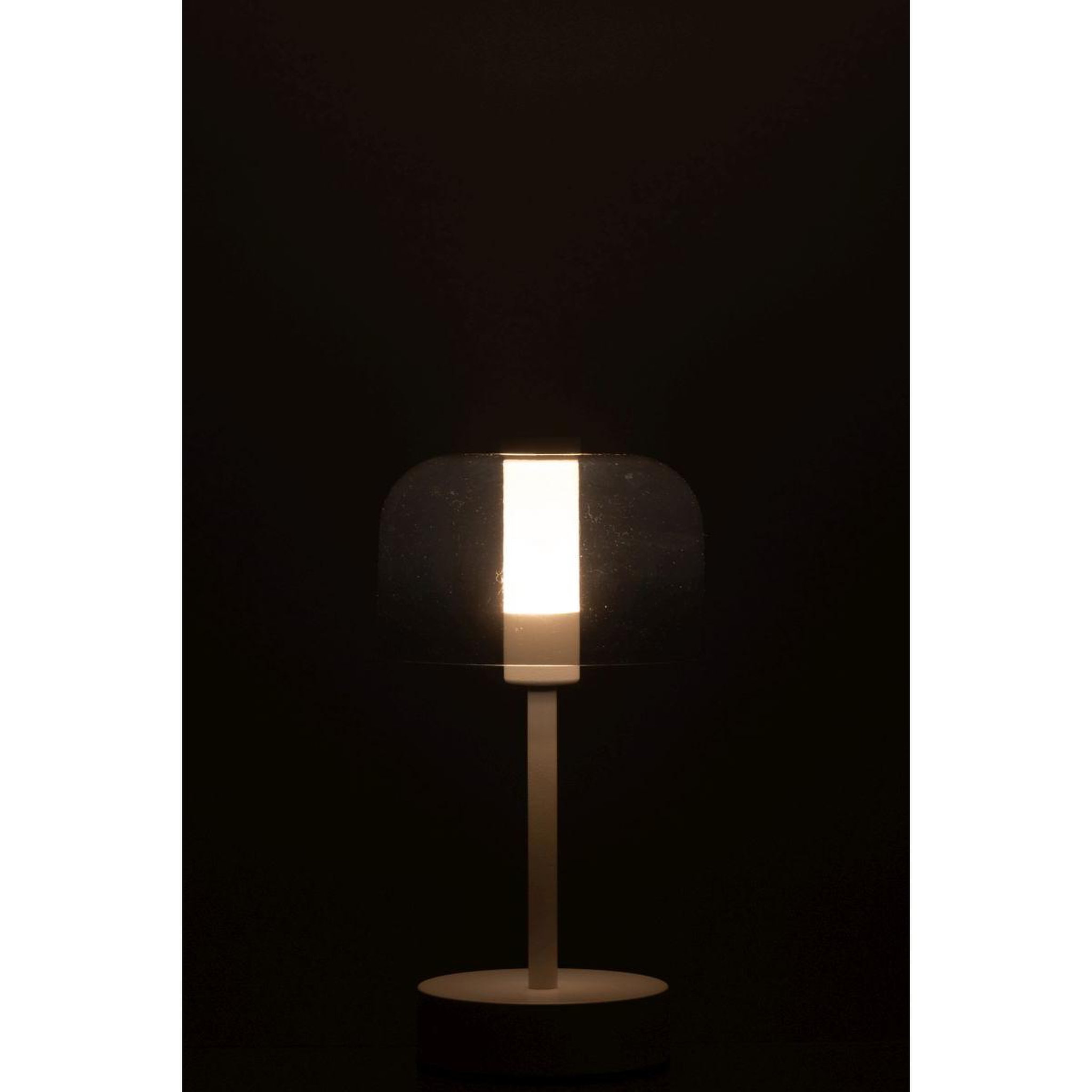 Voir la diapositive 6 : J-LINE Lampe à poser tactile à led  woa  24cm blanc