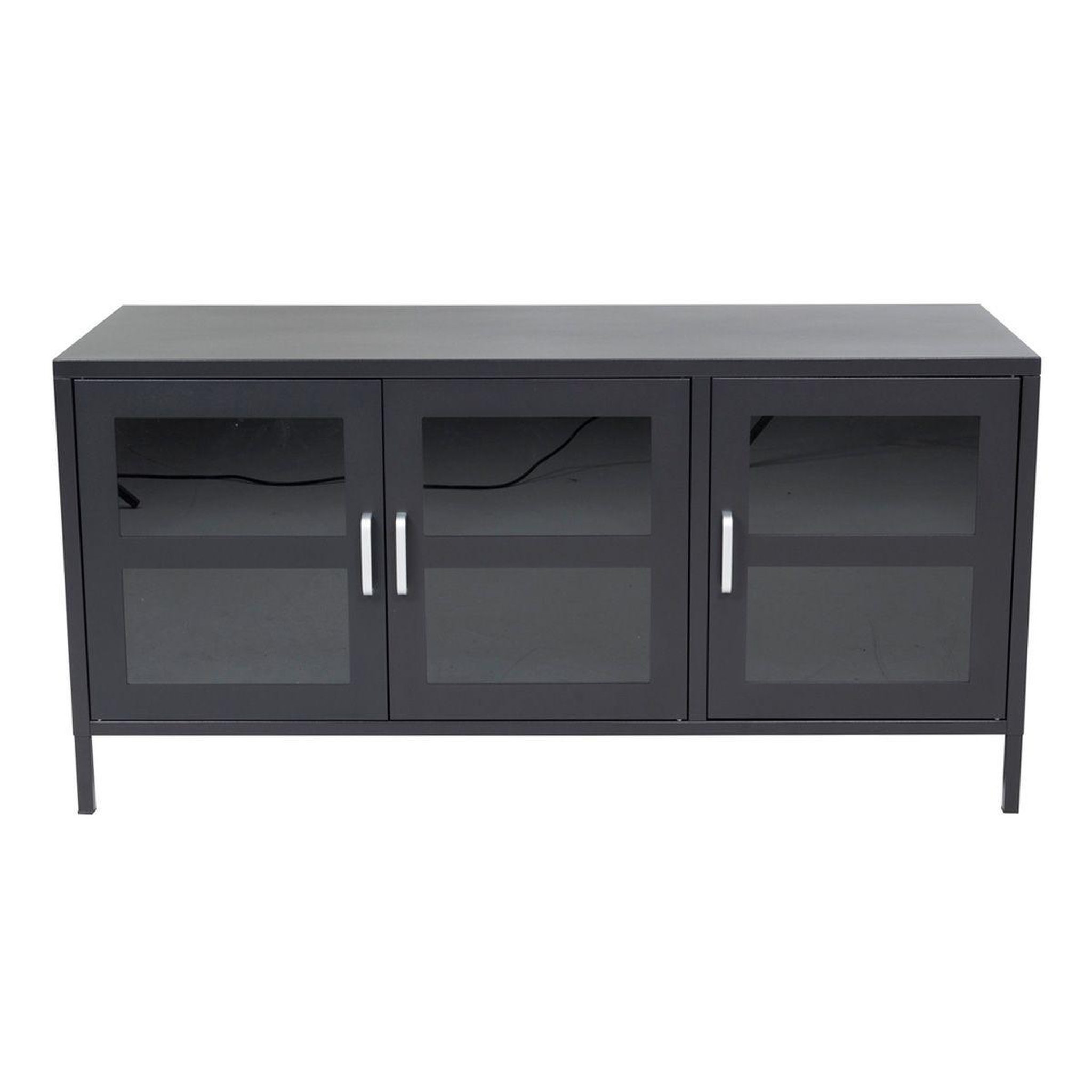 Paris Prix Meuble tv 3 portes  acero  120cm noir