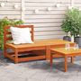 Voir la diapositive 1 : VIDAXL Canape de jardin sans accoudoirs repose-pieds bois pin massif