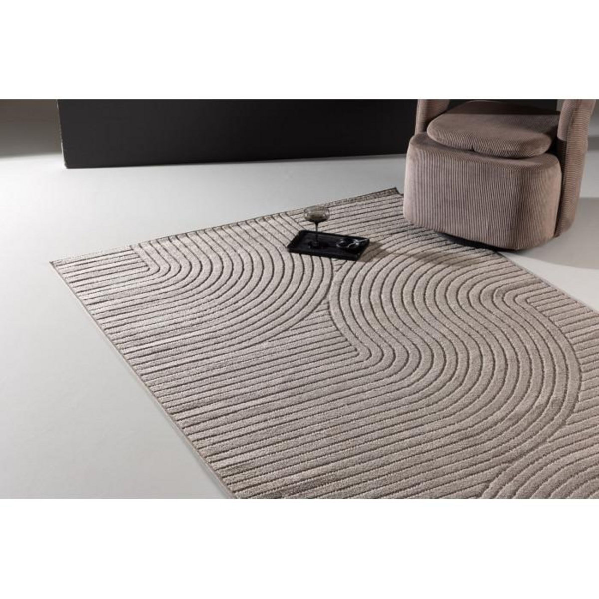 Paris Prix Tapis Déco  Vince Solar  200x290cm Marron