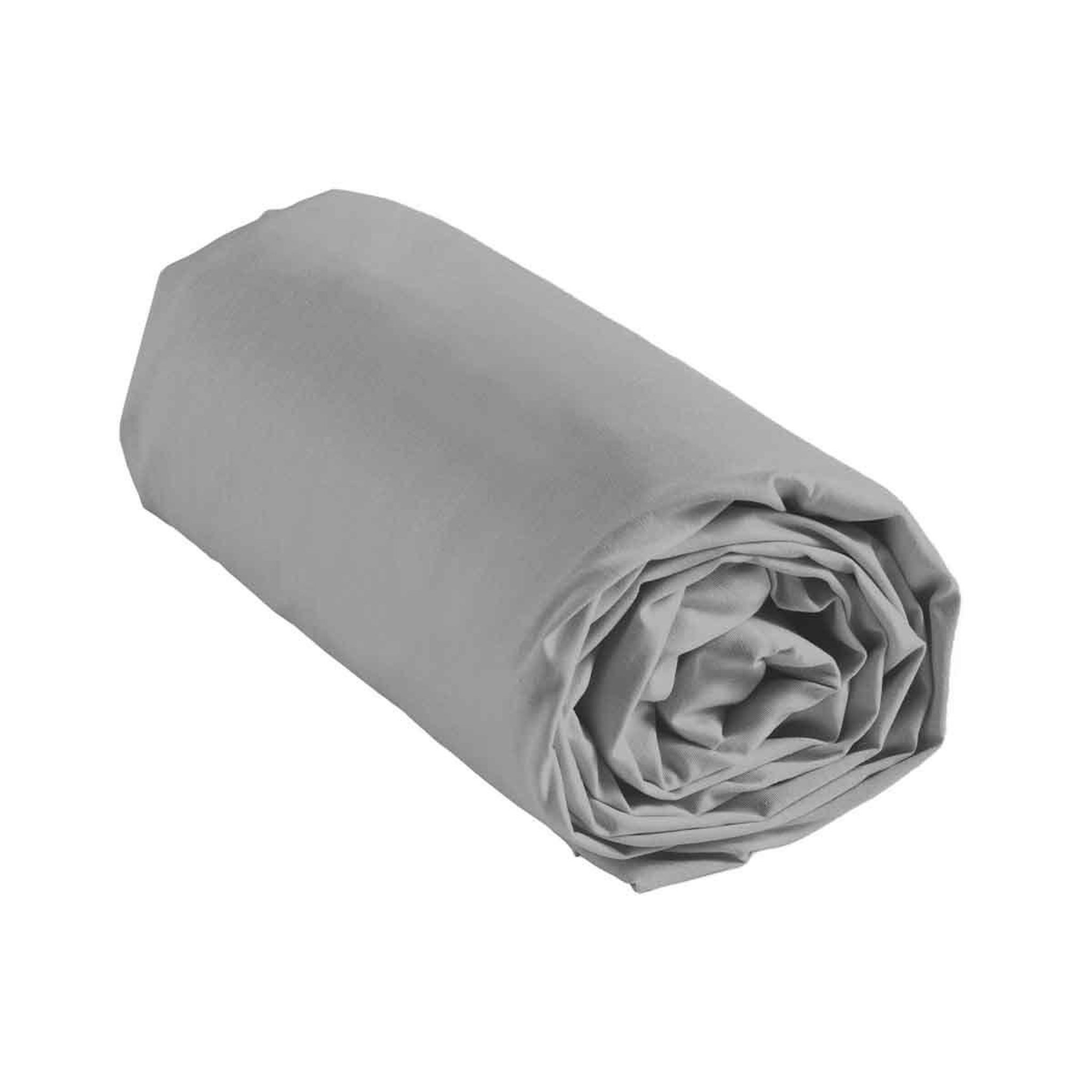 Voir la diapositive 3 : Douceur d'Intérieur Drap housse en coton  biolina  180x200cm gris