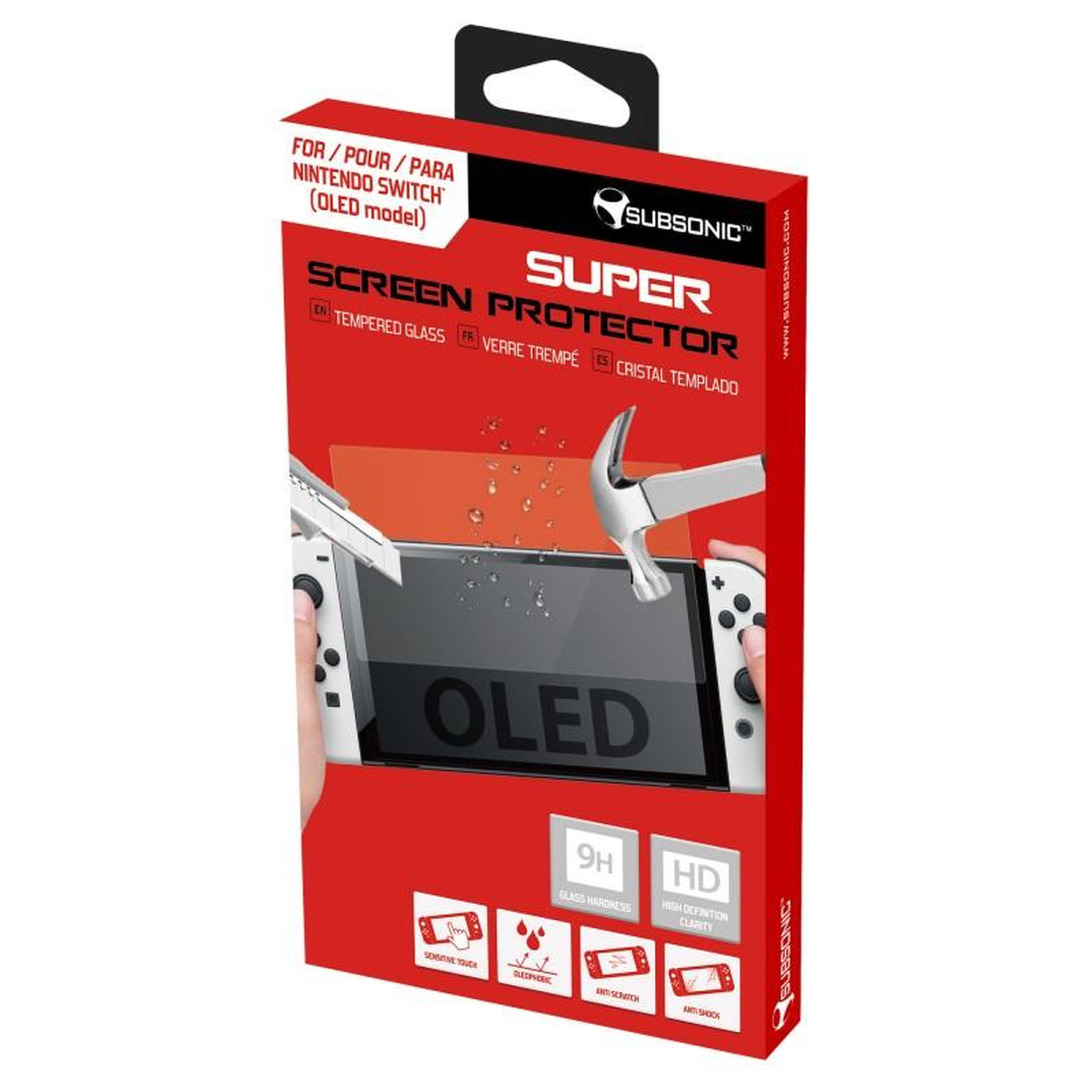 Voir la diapositive 2 : Subsonic Protection ecran en verre trempé pour console switch oled