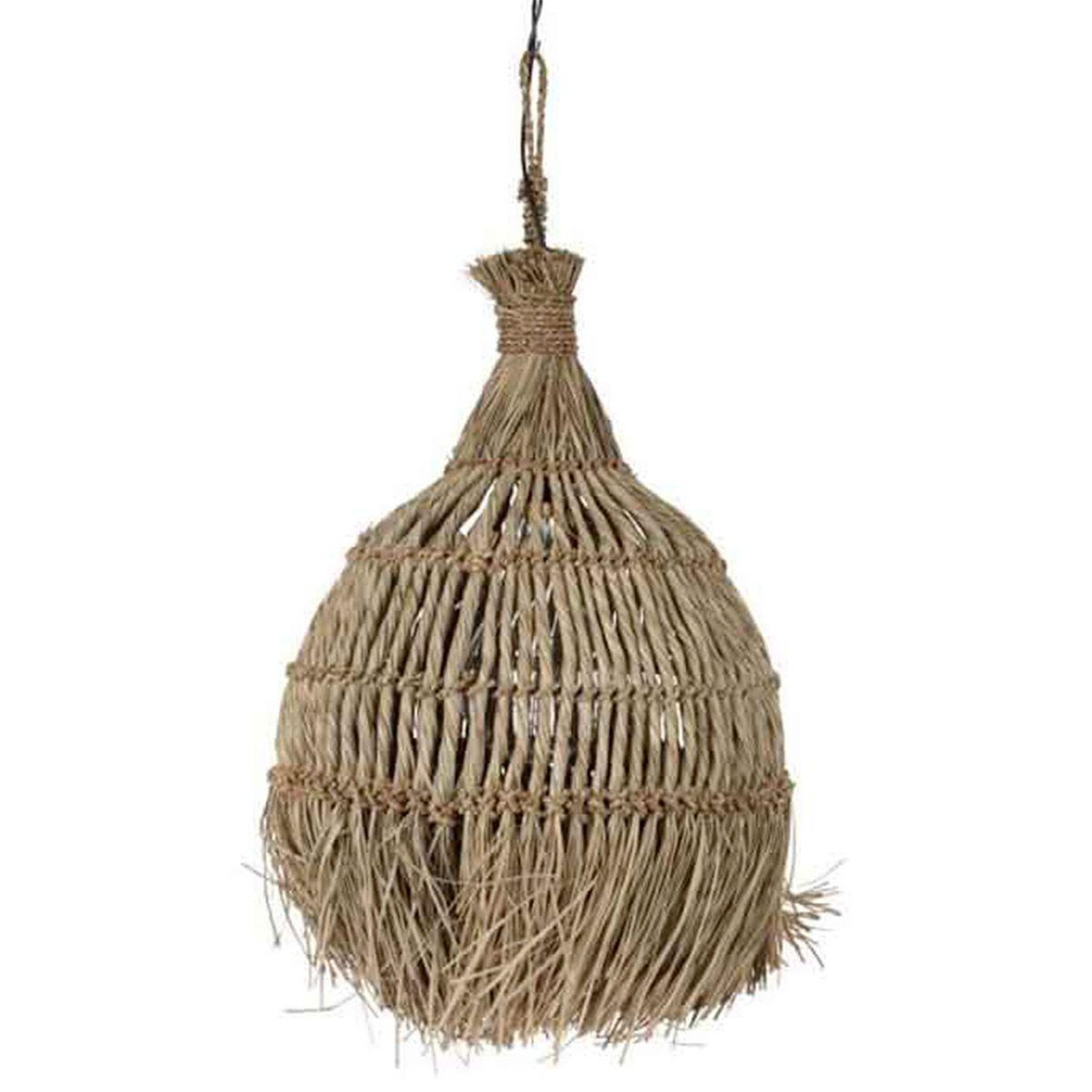 Voir la diapositive 1 : J-LINE Lampe Suspension Design  Twist  75cm Naturel