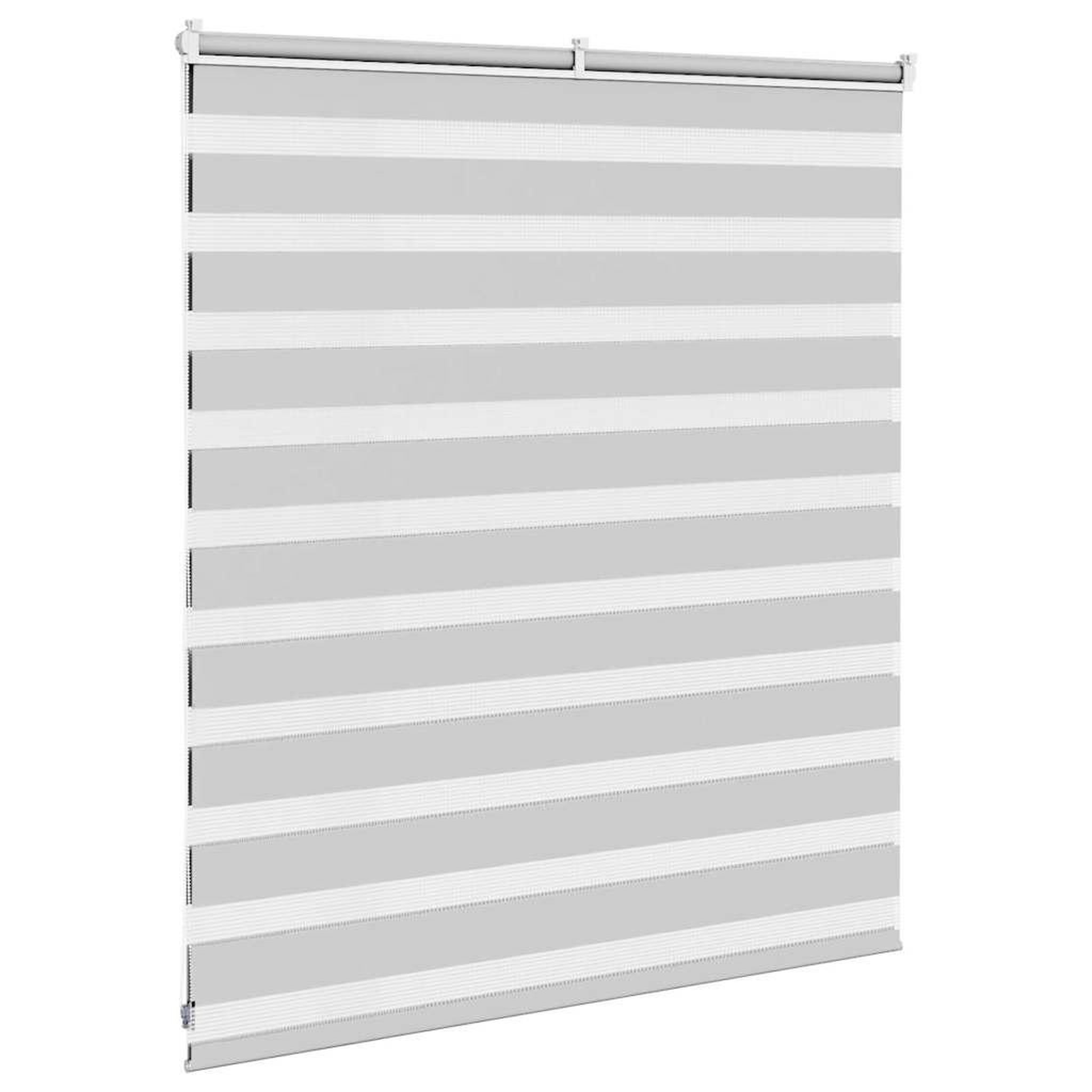 Voir la diapositive 4 : VIDAXL Store zebre gris clair largeur du tissu 120,9 cm polyester