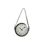 HEART OF THE HOME Pendule avec anse Vintage - Diam. 30 cm - Noir