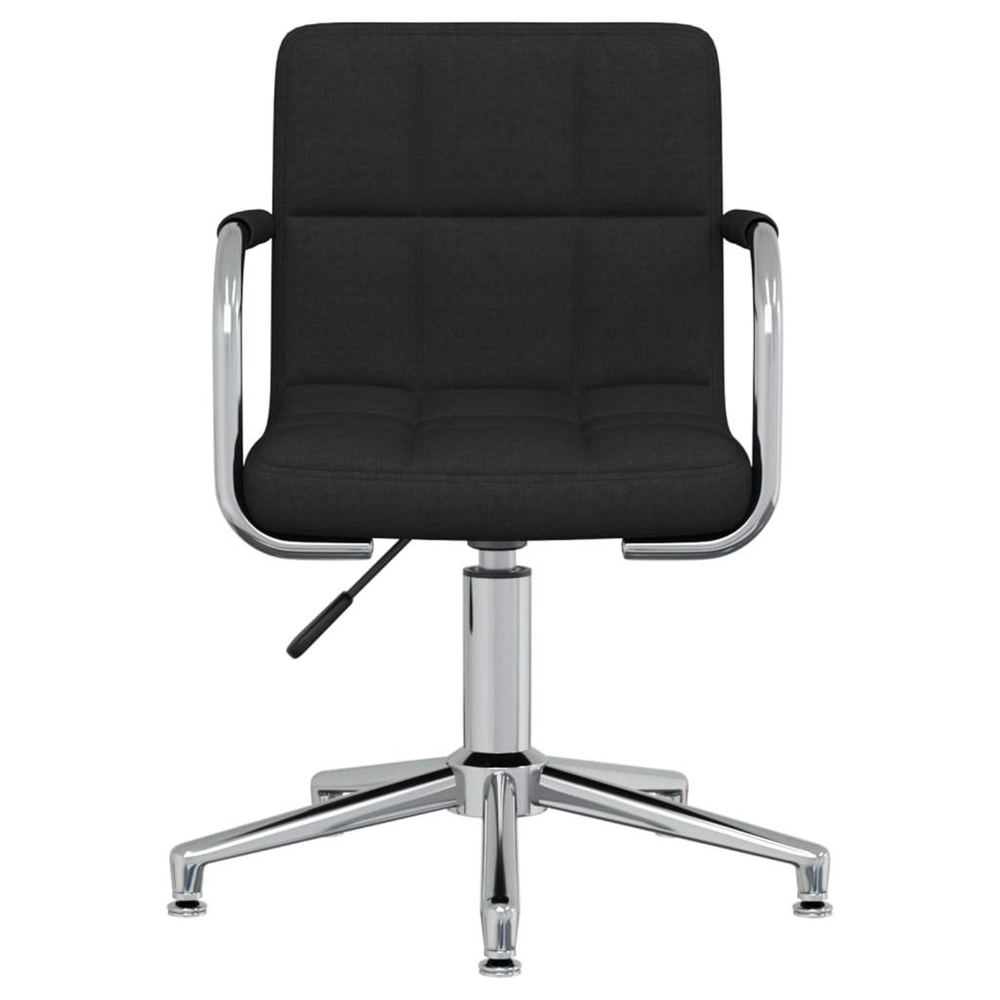Voir la diapositive 2 : VIDAXL Chaise pivotante de salle a manger Noir Tissu