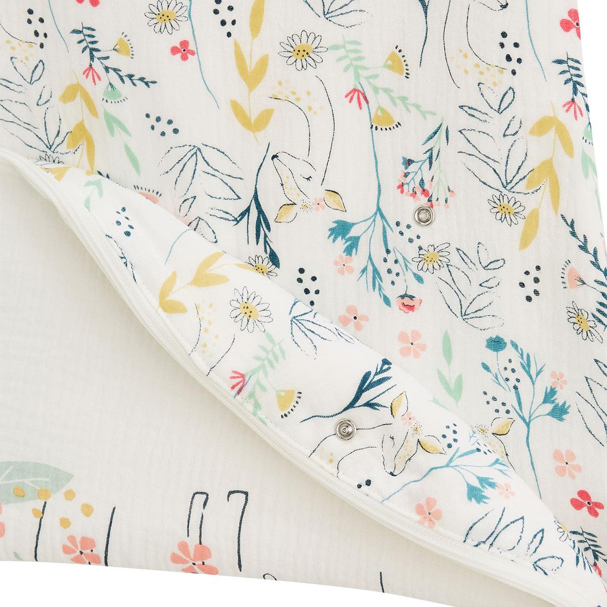 Voir la diapositive 6 : Petit Béguin Gigoteuse d'été en gaze de coton Jardin Poétique