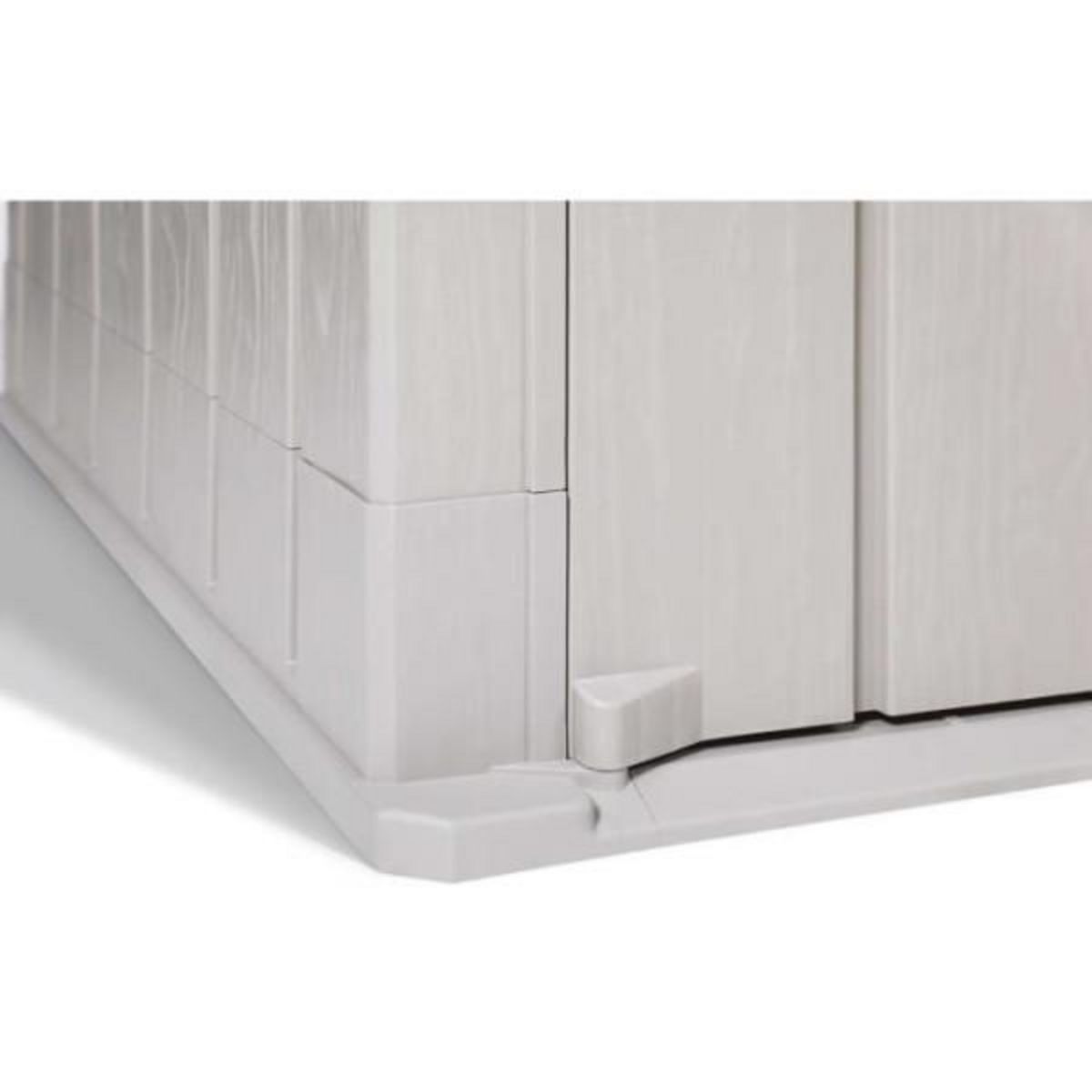 Toomax Coffre de jardin - TOOMAX - STORAWAY PLUS 2XL - Résine - Capacité 2270L - Taupe et marron