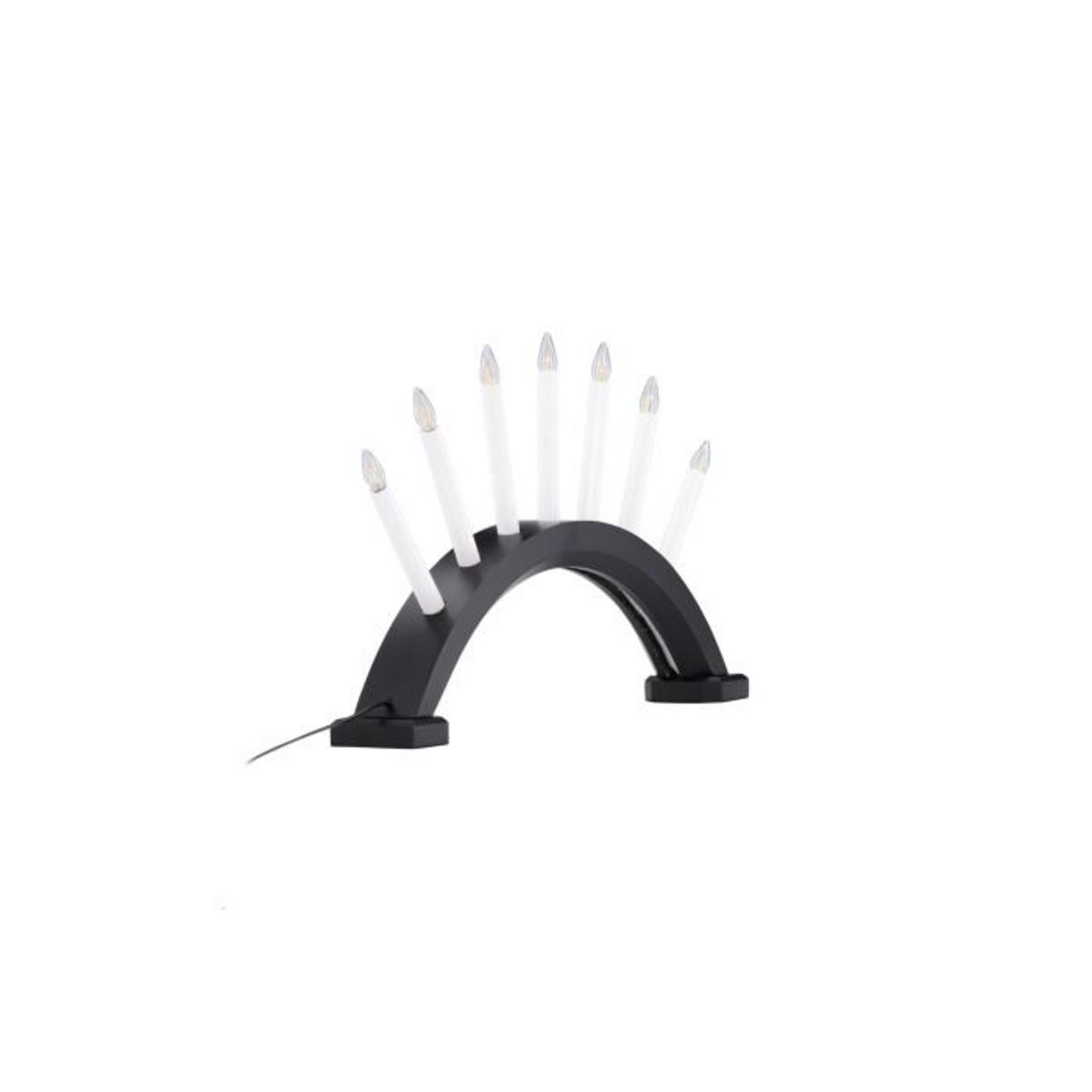 Paris Prix Lampe à Poser Bougeoir Design  Kebnekaise  55cm Noir