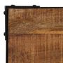 Voir la diapositive 5 : VIDAXL Table a manger Bois de manguier brut massif et Acier 120 cm