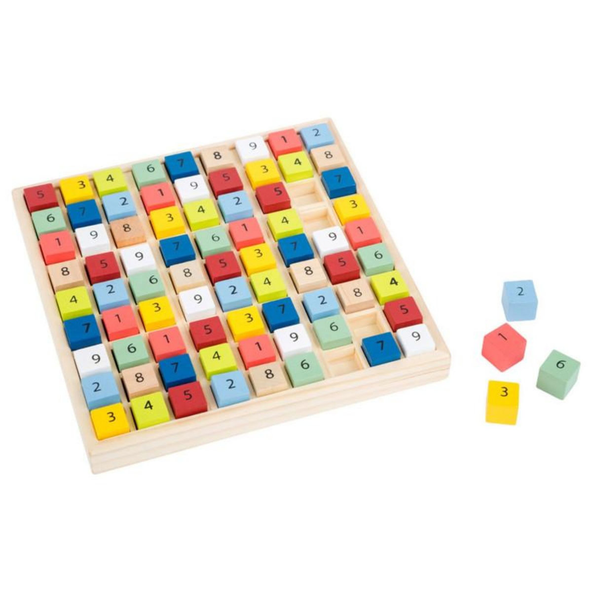 SMALL FOOT Small Foot - Wooden Sudoku Game Color, 82pcs. 11164