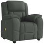 Voir la diapositive 2 : VIDAXL Fauteuil de massage inclinable Gris fonce Tissu
