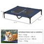 Voir la diapositive 3 : PAWHUT Lit sur pieds pour chien chat lit de camp animal lit surélevé Oxford textilène micro-perforé dim. 92L x 76l x 18H cm bleu