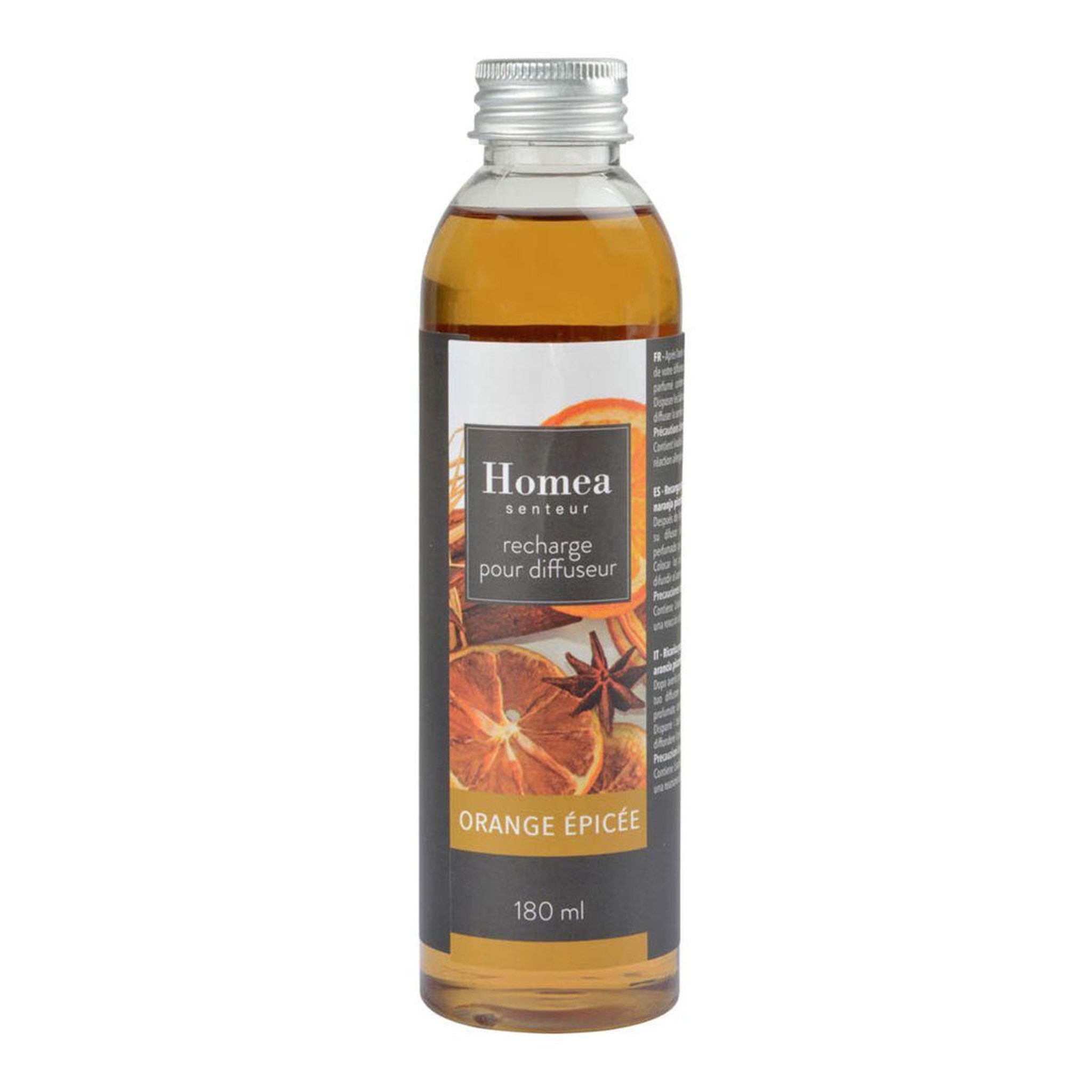 Voir la diapositive 1 : HOMEA Recharge diffuseur de parfum  essentiel ii  180ml orange epicée
