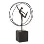 Paris Prix Statuette Déco  Gymnaste dans Cercle  35cm Marron