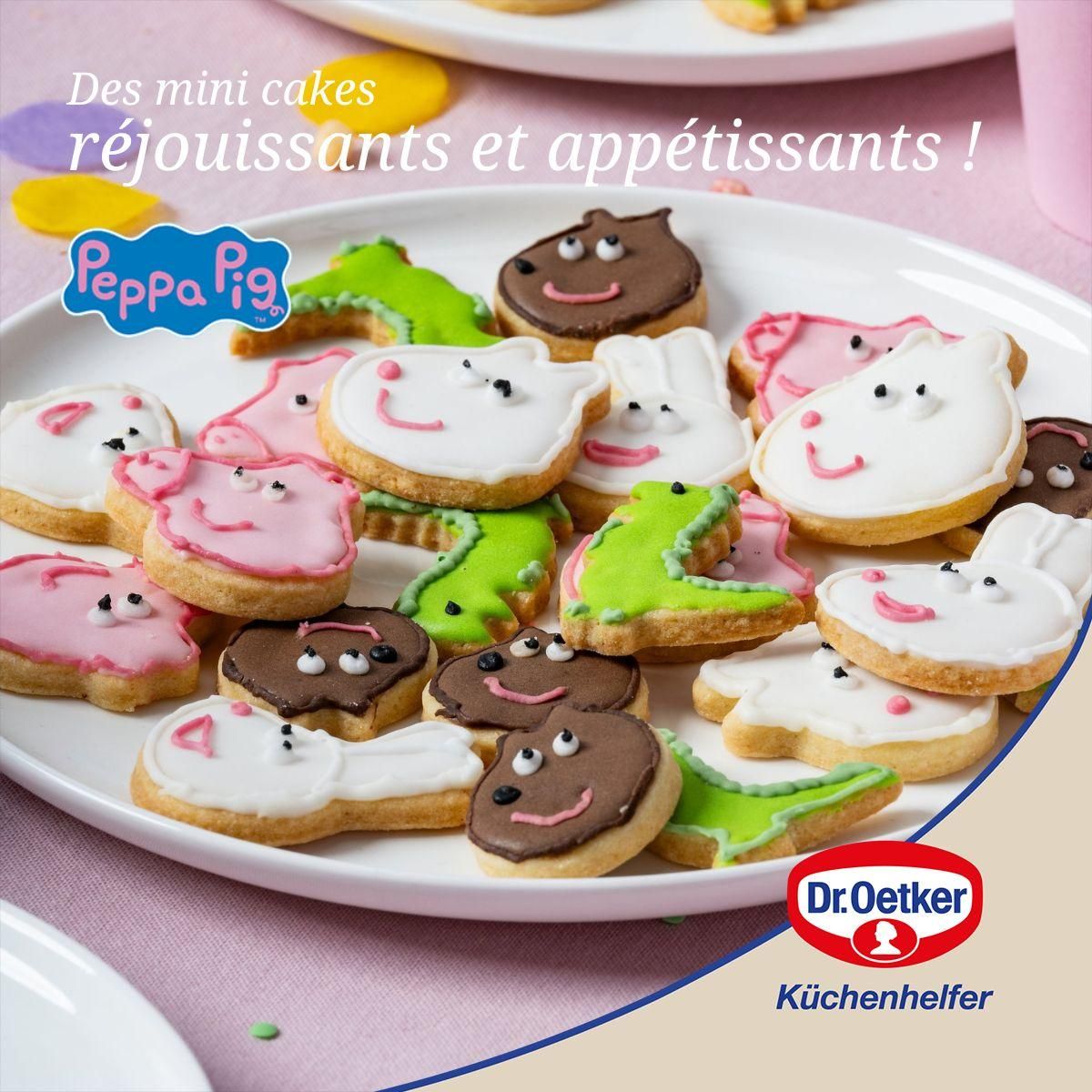 DR.OETKER Moule mini cakes silicone 29 x 17,5 cm Dr. Oetker Peppa Pig