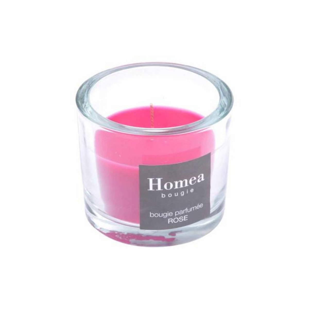 Paris Prix Bougie Verrine Parfumée  Essentiel  9cm Rose