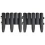 Voir la diapositive 4 : VIDAXL Bordures de pelouse 36 pcs Anthracite 10 m PP