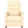 Voir la diapositive 3 : VIDAXL Fauteuil inclinable Creme Similicuir