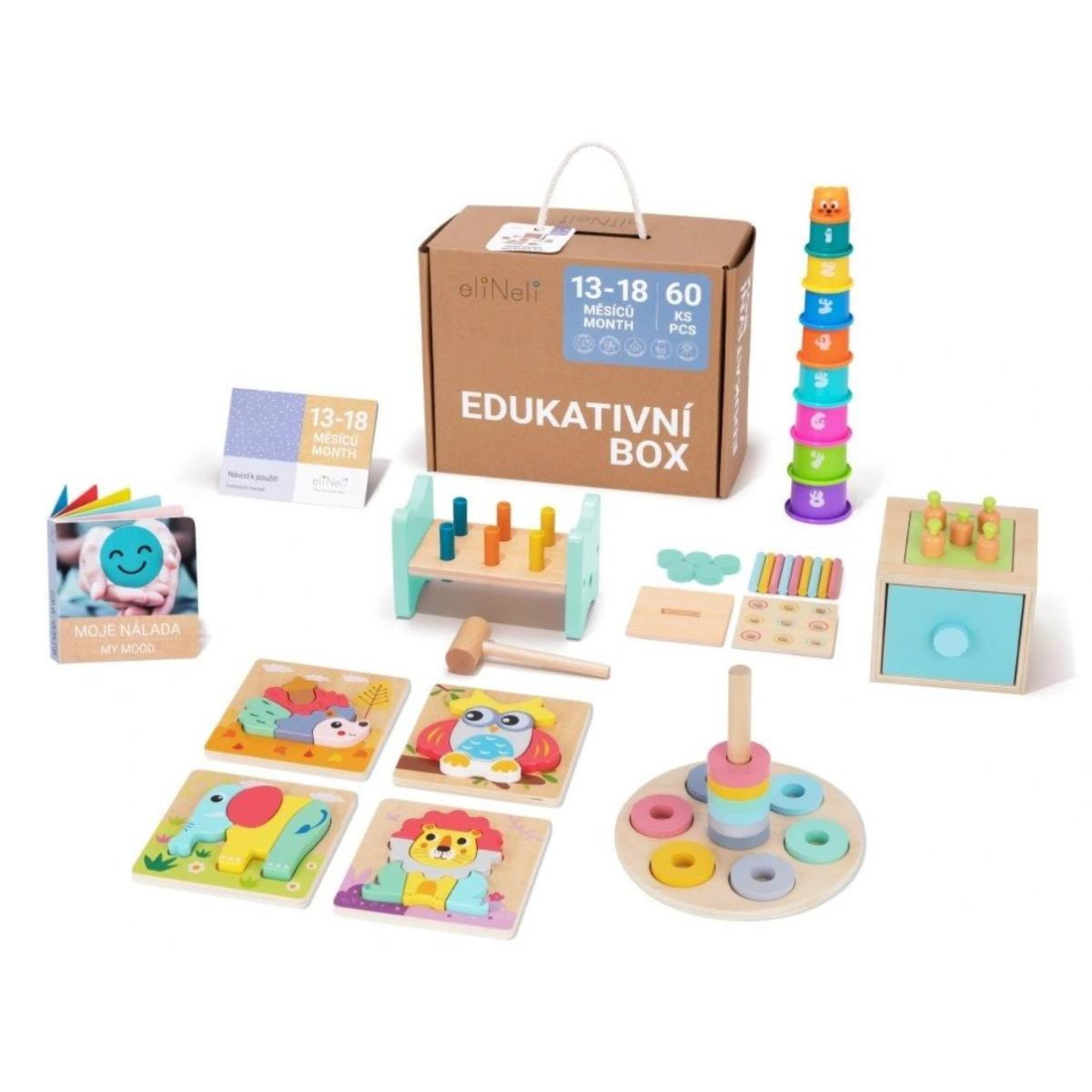 ELINELI Coffret pédagogique ensembles de jouets premiers ages