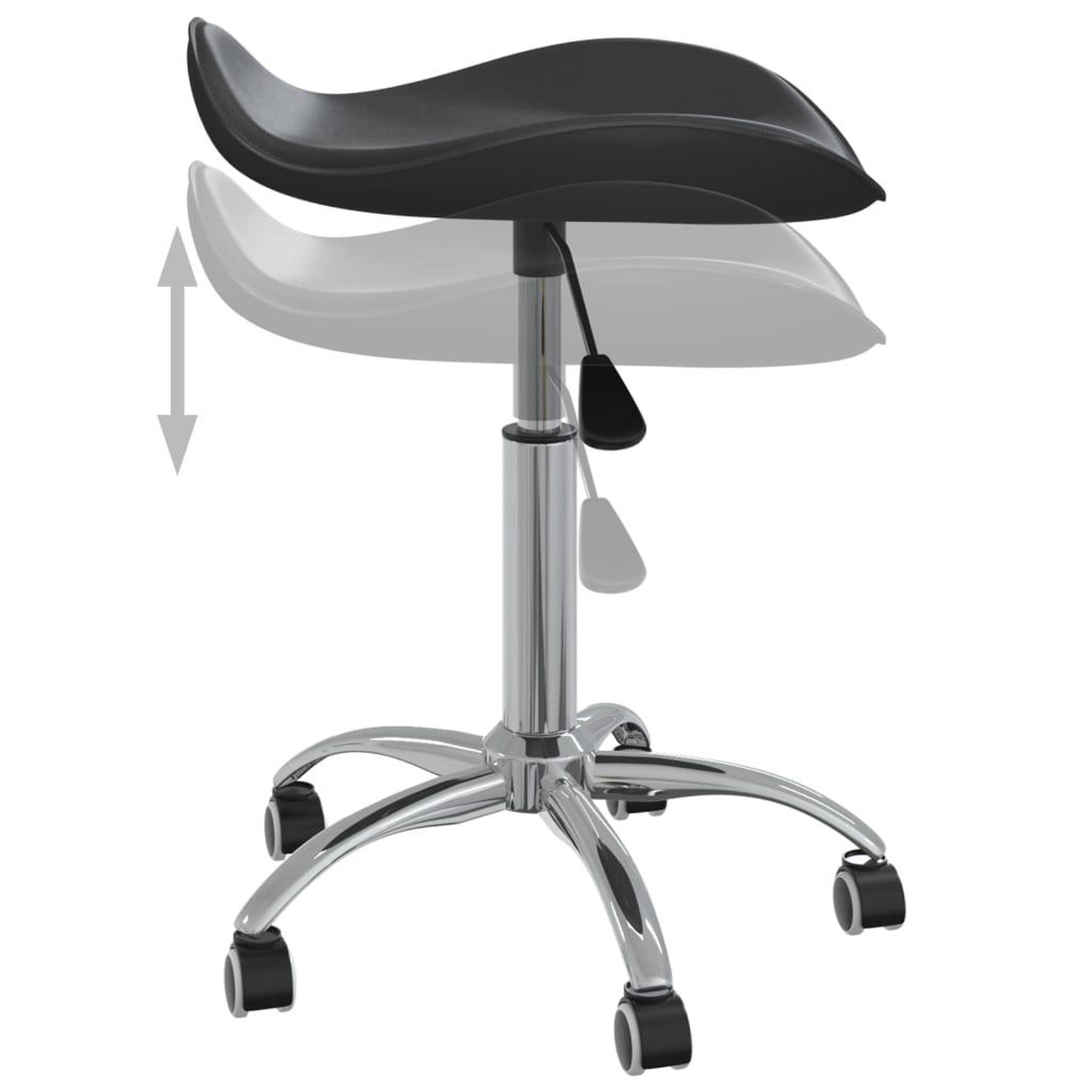 Voir la diapositive 5 : VIDAXL Chaise de bureau Noir Similicuir