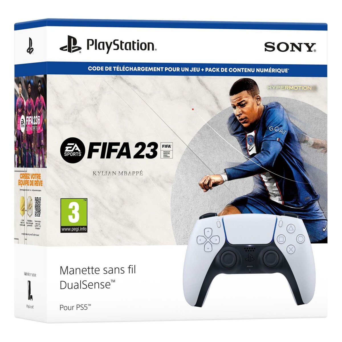 SONY Manette sans fil DualSense + FIFA 23 PS5
