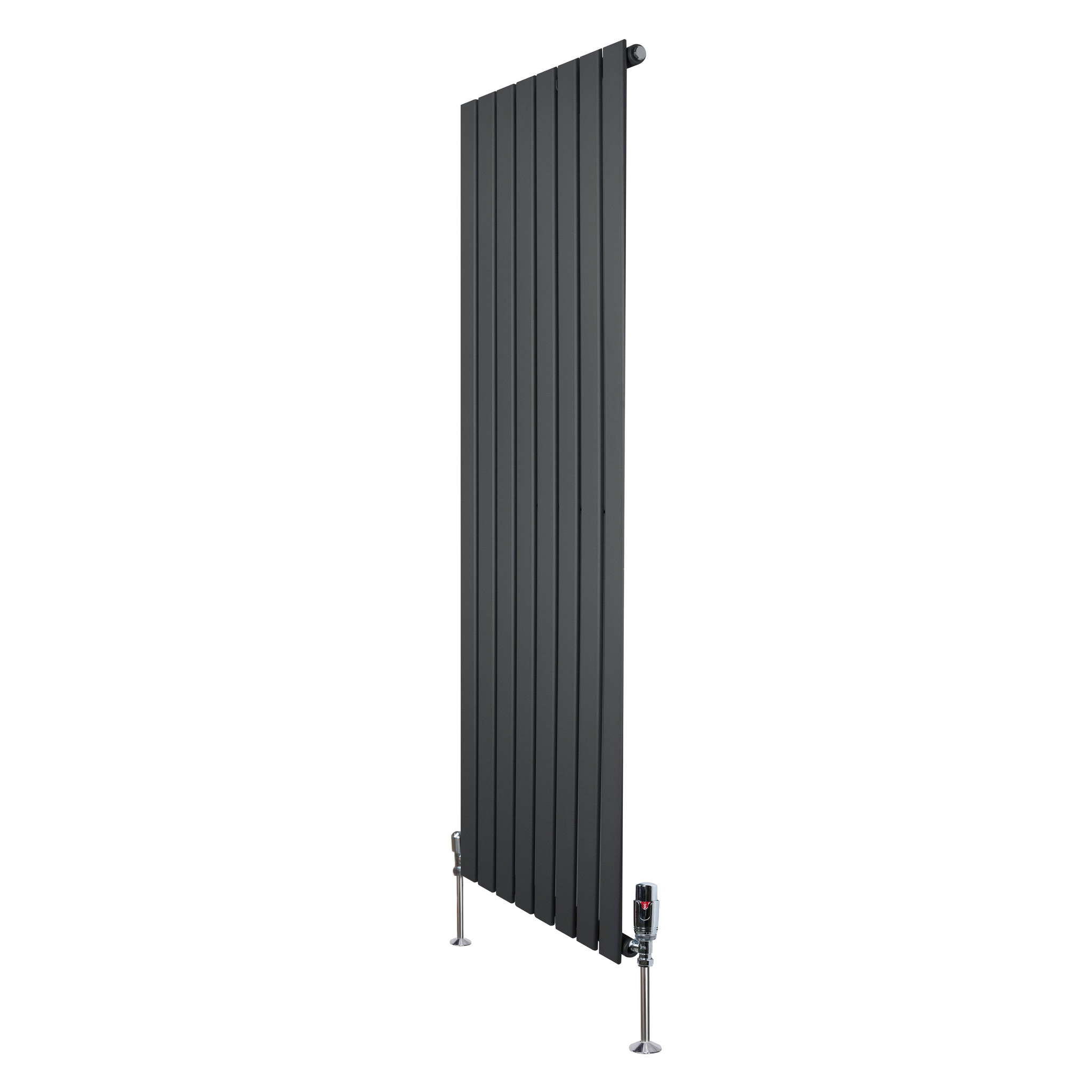 Voir la diapositive 2 : MONSTERSHOP Radiateur plat à 1 panneau & vannes - 1600 x 560 mm