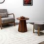 Voir la diapositive 2 : The Home Deco Factory Table d'appoint ronde effet acacia VISBY - Marron