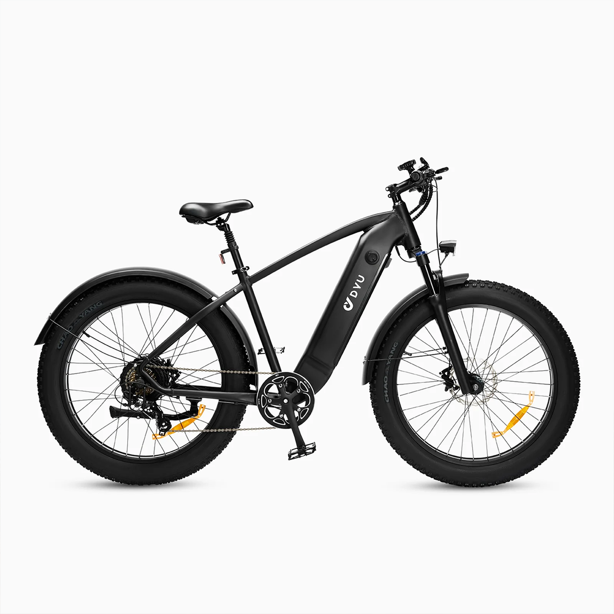 DYU VTT électrique DYU King 750 à gros pneus, 750 W, 48 V, 18 Ah, noir