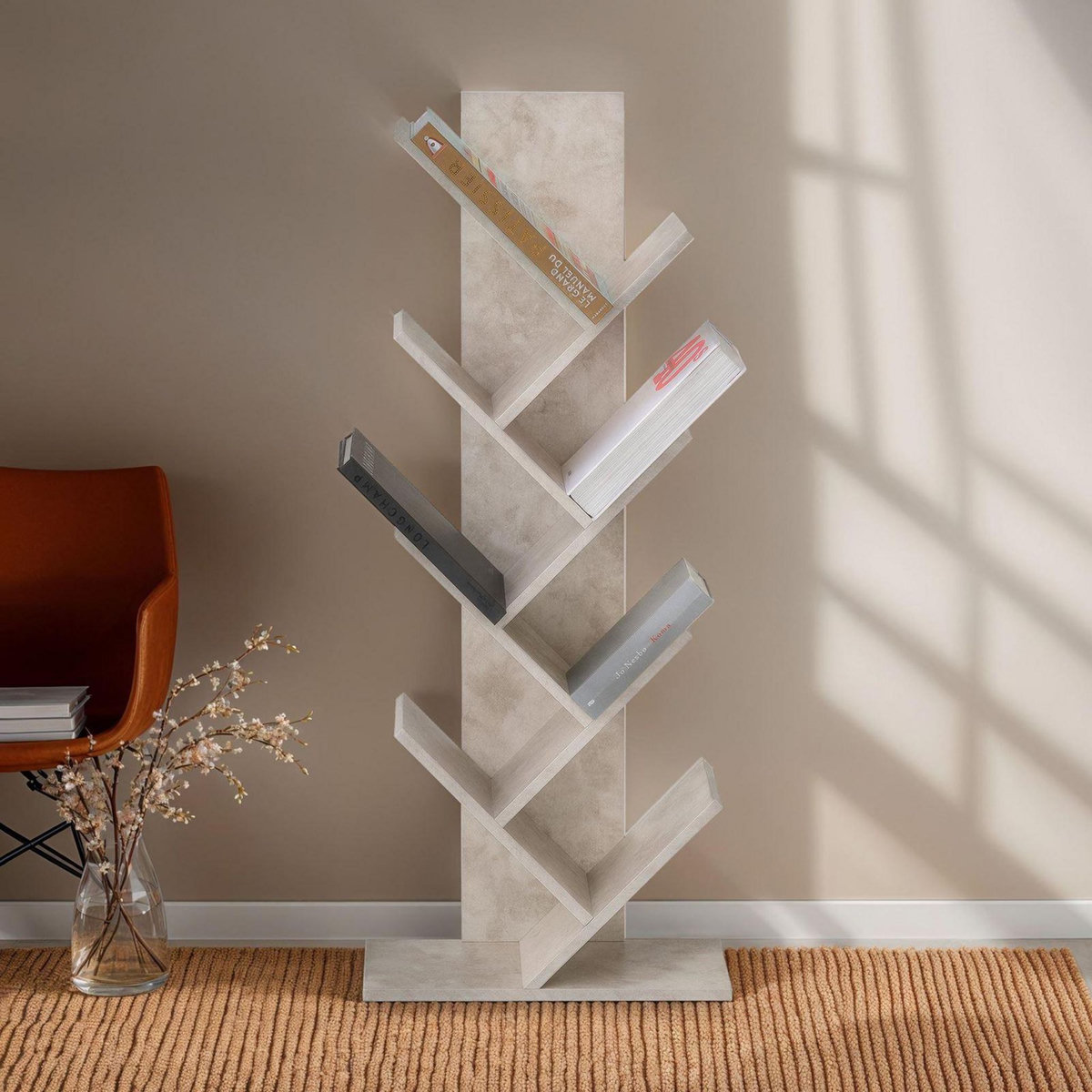 IDIMEX Étagère JULES en forme d'arbre, en bois