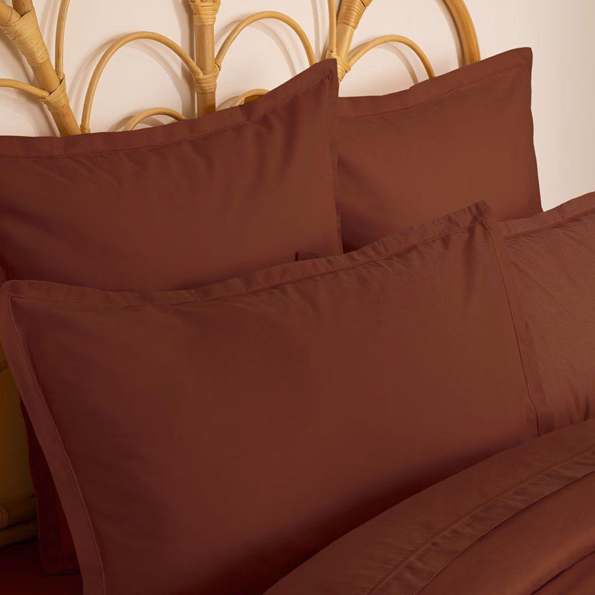 ATMOSPHERA Taie d'Oreiller  Intérieur  50x70cm Terracotta
