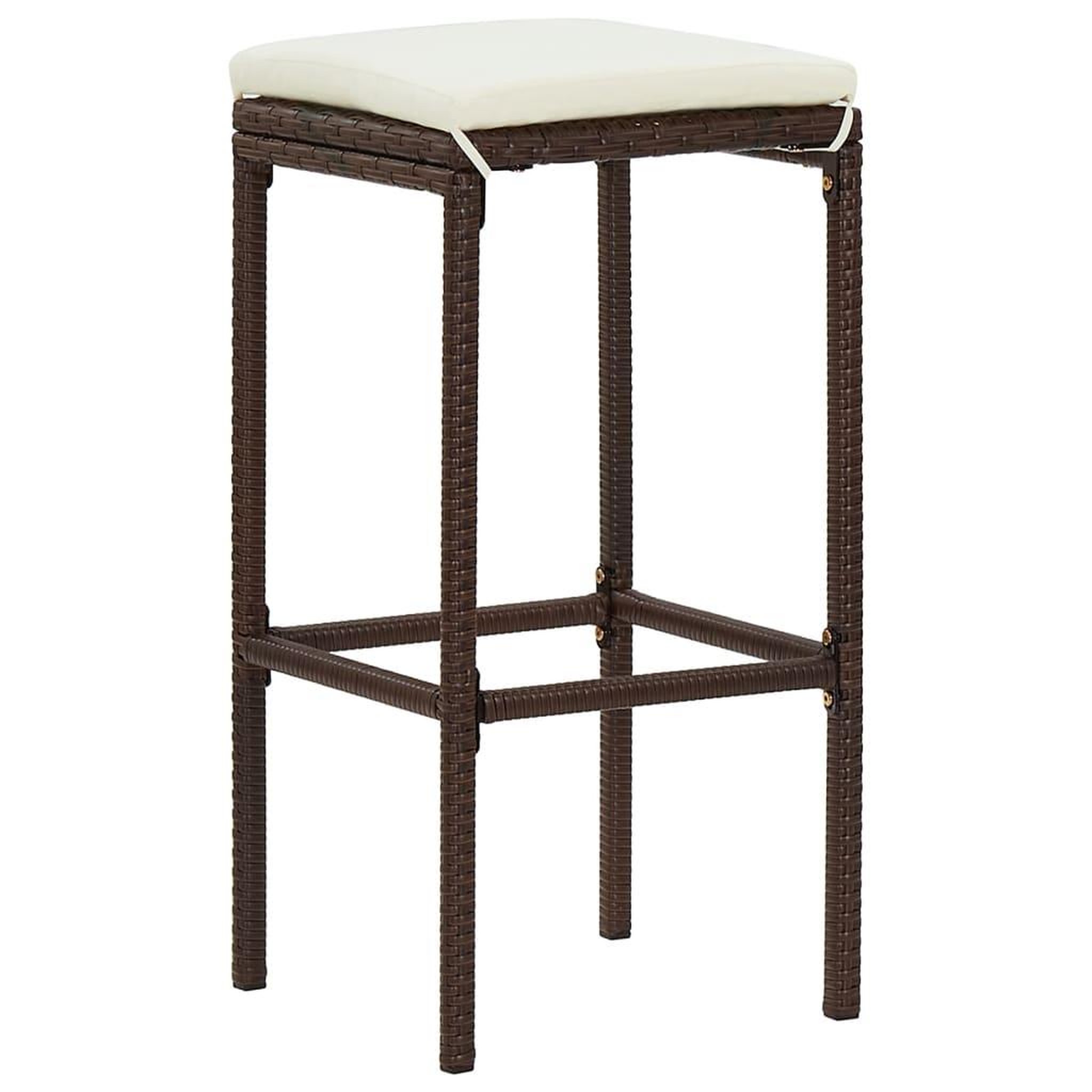 Voir la diapositive 4 : VIDAXL Ensemble de bar de jardin 7 pcs marron bois massif acacia rotin