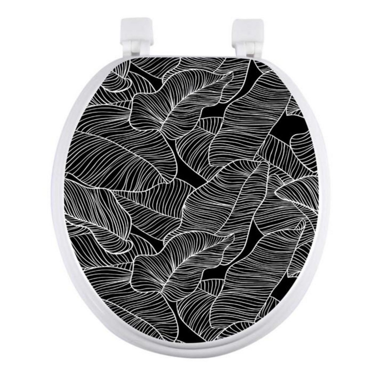 Paris Prix Abattant WC Imprimé  Amazonia  47cm Blanc & Noir