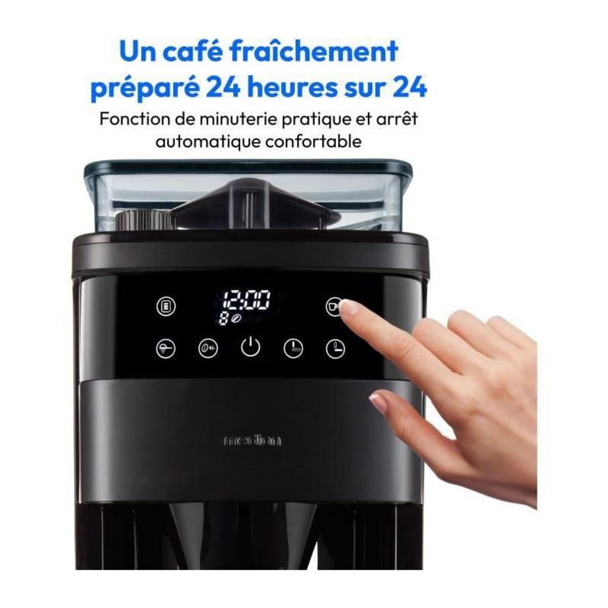 Medion Cafetiere Filtre Digitale Isotherme avec Broyeur - MEDION - 1000W - 1,0L - Noir