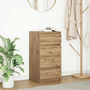Voir la diapositive 1 : VIDAXL Buffet chene artisanal 37,5x35x76 cm bois d'ingenierie