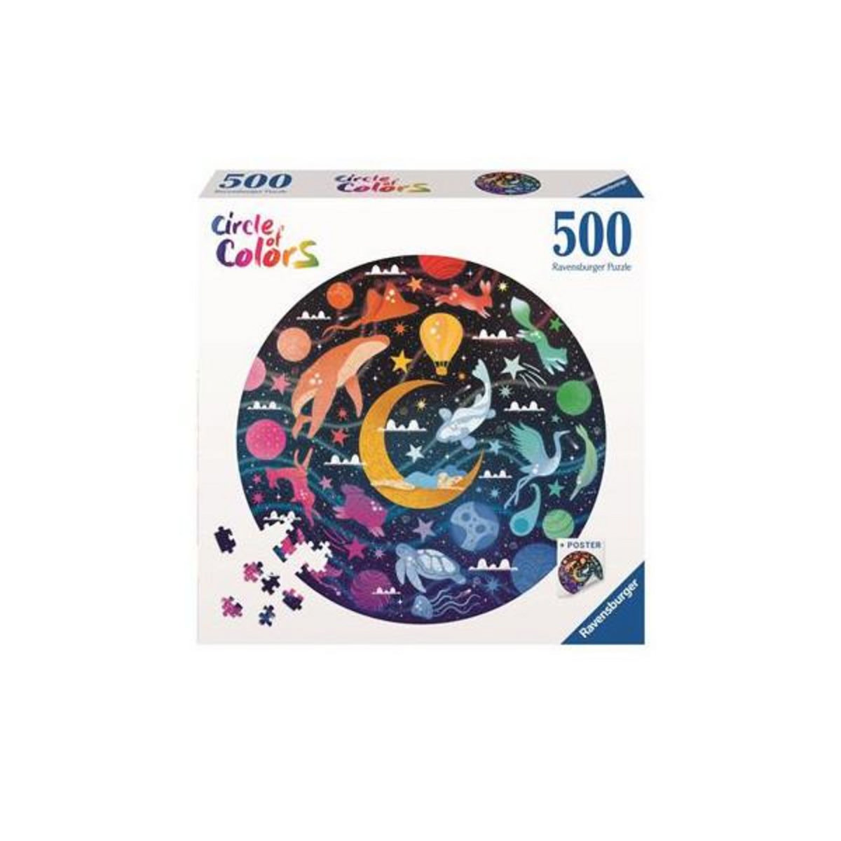 RAVENSBURGER Puzzle Ravensburger rond Rêves Circle of Colors 500 pièces
