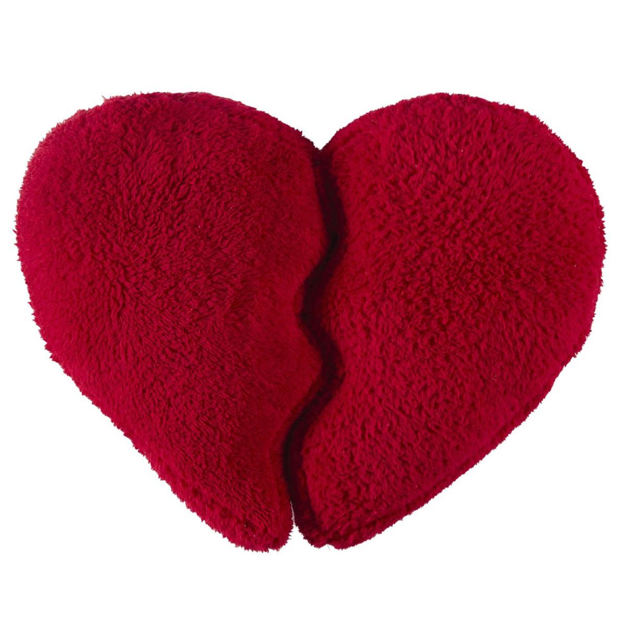 Voir la diapositive 4 : The concept Factory Coussin déco détachable  cœur  35x40cm rouge